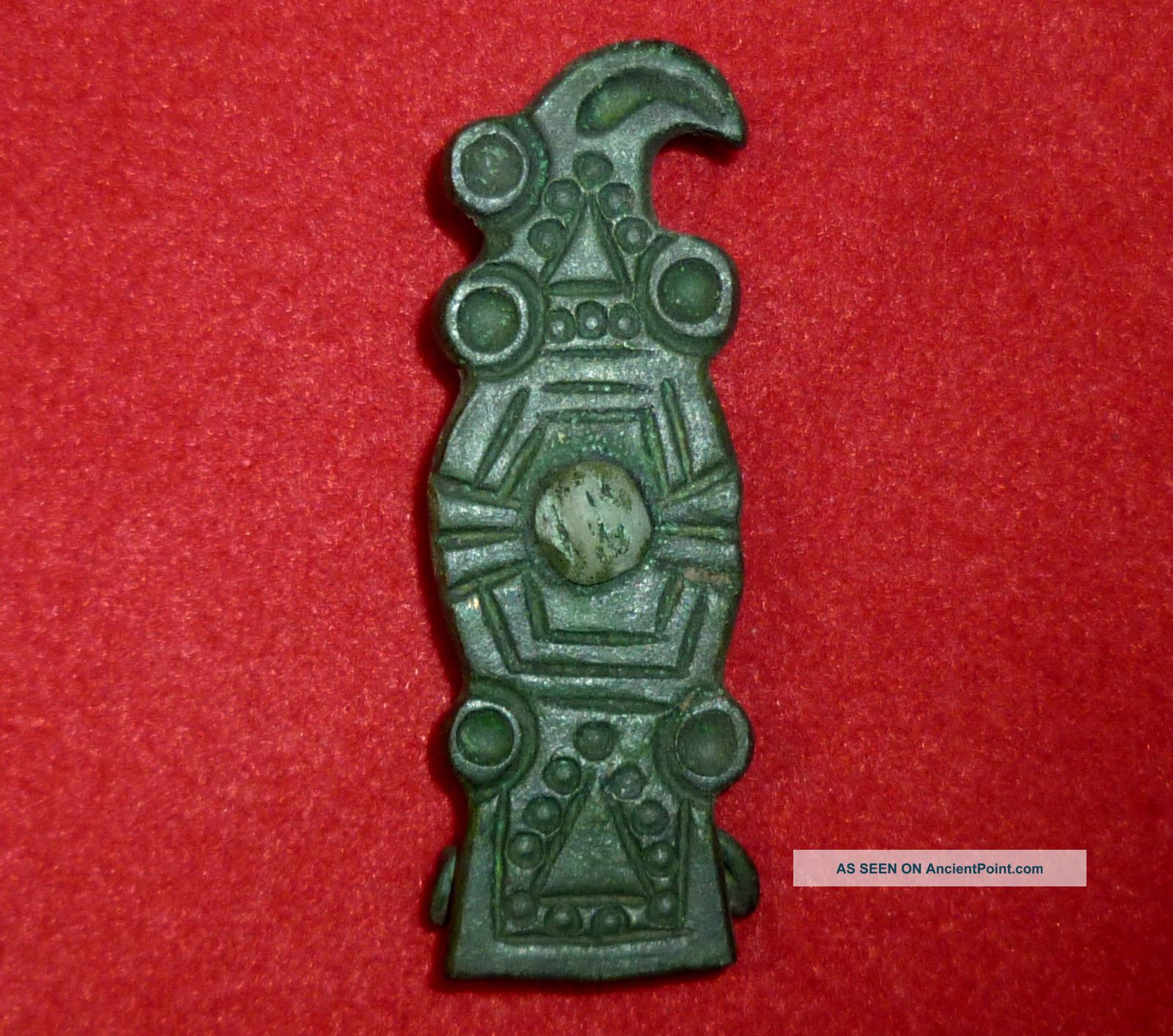 Viking Ancient Artifact Bronze Raven Fibula / Brooch Circa 700 - 800 Ad - 3964 Scandinavian photo