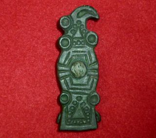 Viking Ancient Artifact Bronze Raven Fibula / Brooch Circa 700 - 800 Ad - 3964 photo