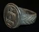 Knights Templar Ancient Artifact - Silver Ring With Crosses Circa 1100 Ad Other Antiquities photo 2