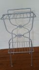 Vintage Small Wire Plant Stand 2 Shelf Mid-Century Modernism photo 1