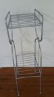 Vintage Small Wire Plant Stand 2 Shelf Mid-Century Modernism photo 2
