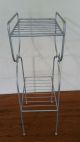 Vintage Small Wire Plant Stand 2 Shelf Mid-Century Modernism photo 6
