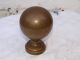 Large Reclaimed Victorian Bronze Or Brass Bed Frame Knob Finisher Finial - 86mm Other Antique Hardware photo 1