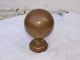 Large Reclaimed Victorian Bronze Or Brass Bed Frame Knob Finisher Finial - 86mm Other Antique Hardware photo 2