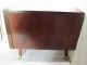 Mid Century Modern Cabinet W Drop Front Fabric Face Many Uses Record Bar Etc Mid-Century Modernism photo 4