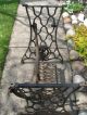 Antique Singer Treadle Sewing Machine Base Cast Iron Base Industrial Age 1913 Sewing Machines photo 2