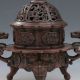 Chinese Old Red Copper Handwork Incense Burners W Xuan De Mark Incense Burners photo 2