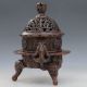 Chinese Old Red Copper Handwork Incense Burners W Xuan De Mark Incense Burners photo 4