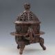 Chinese Old Red Copper Handwork Incense Burners W Xuan De Mark Incense Burners photo 6