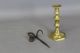 Early 19th C Pennsylvania Wrought Iron Miner ' S Candle Holder Sticking Tommy Primitives photo 2