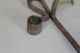 Early 19th C Pennsylvania Wrought Iron Miner ' S Candle Holder Sticking Tommy Primitives photo 5