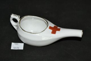 Thriftchi Ceramic Invalid Feeder Germany W Red Cross Design photo