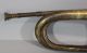 Mid - 19thc Antique Military Bugle,  Dovetailed Body,  Copper Rim, Brass photo 2