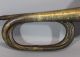 Mid - 19thc Antique Military Bugle,  Dovetailed Body,  Copper Rim, Brass photo 3