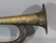 Mid - 19thc Antique Military Bugle,  Dovetailed Body,  Copper Rim, Brass photo 4