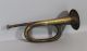 Mid - 19thc Antique Military Bugle,  Dovetailed Body,  Copper Rim, Brass photo 5