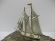 The Sailboat Of Silver960 Of Japan.  2masts.  73g/ 2.  57oz.  Takehiko ' S Work. Other Antique Sterling Silver photo 7