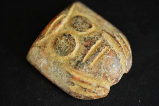 Chinese Hongshan Culture Natural Jade Carved Owl Amulet Statue/pendant Jp238 photo