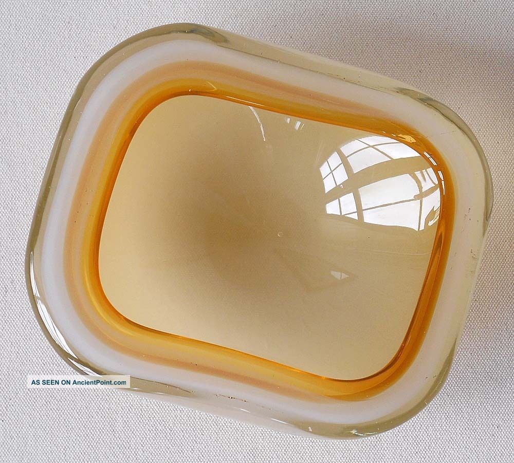 Mid Century Modern Murano Glass Bowl Dish Mid-Century Modernism photo