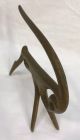 Mid Century Modern Frederick Weinberg F.  W.  Brass Antelope Gazelle Sculpture Mid-Century Modernism photo 9