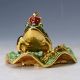 Chinese Collectable Cloisonne Inlaid Rhinestone Handwork Frog Statue D1409 Other Antique Chinese Statues photo 4