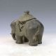 Chinese Bronze Handwork Carved Elephant Shape Incense Burner &lid Other Chinese Antiques photo 1