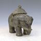 Chinese Bronze Handwork Carved Elephant Shape Incense Burner &lid Other Chinese Antiques photo 3