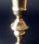 A Quality ‘trumpet Form’ English Brass Candlestick,  Circa 1780 Primitives photo 2