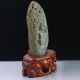 100 Natural Hetian Jade Hand - Carved Old Man & Pine Statue Rm0163 Other Antique Chinese Statues photo 3