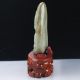 100 Natural Hetian Jade Hand - Carved Old Man & Pine Statue Rm0163 Other Antique Chinese Statues photo 5