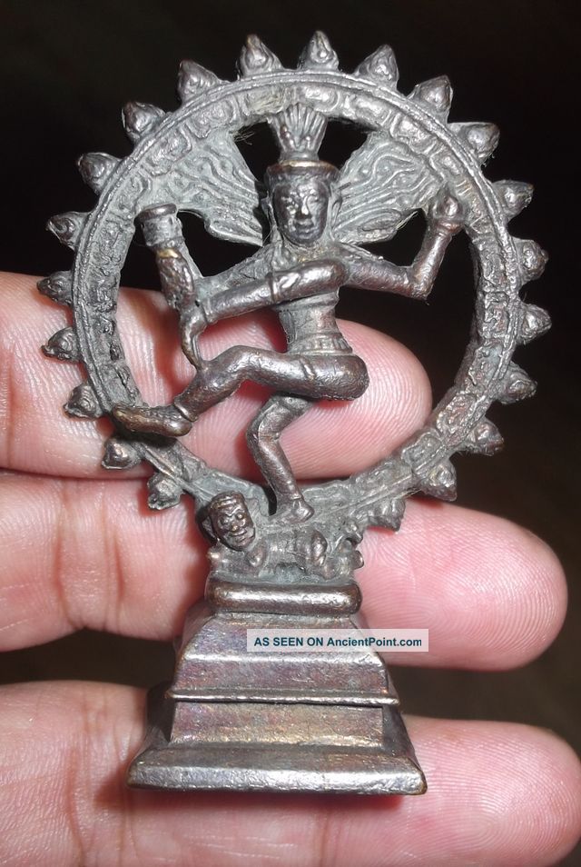 Old Hindu God Shiva Nataraja Lord Of The Dance Statues photo