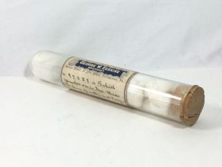 1929 Pittsburgh Pa Handwritten Test Tube Prescription Medicine Bottle Antique photo