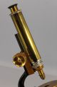 Rare Circa 1890s,  Antique Brass Microscope E.  H.  & E.  F.  Tighe Detroit Microscope Microscopes & Lab Equipment photo 1