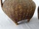 2 Old Ethnographic Tribal Papua Guinea Woven Rattan Storage Pots Pacific Islands & Oceania photo 6