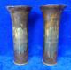 Hms Rodney Gun Trials Trench Art Wwi & Wwii Militaria Engraved Brass Shell Vases Other Antique Science Equip photo 1