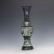 Chinese Antique Bronze Hand Carved Phoneix Motif Vase C974 Vases photo 2