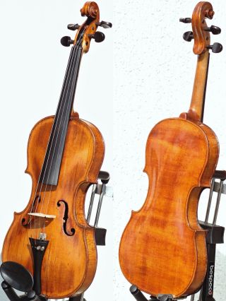 120,  Years Old Antique German Violin (prob.  From Vogtland / Saxony) Splendid Tone photo