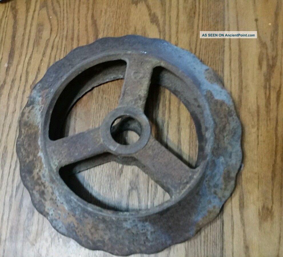 Cultipacker Smooth Wheel Rotary Hoe Round Steam Punk Metal Folk Art Gear Sunflow Other Mercantile Antiques photo