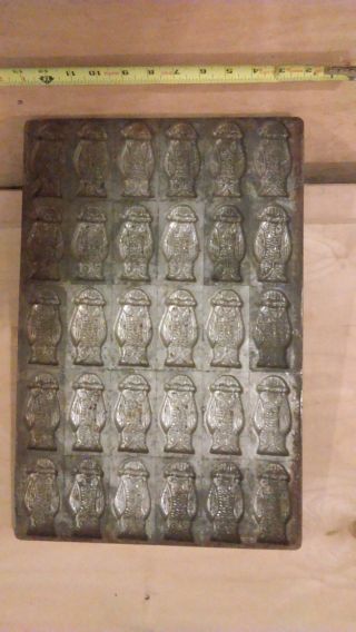 Collectible Owls Rare Who = 30 Antique Steel Art Wall Hanging One - Of - A - Kind Gift photo