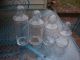 (4) Vintage Clear Glass Apothecary Candy Wedding Buffet Display Jars Canisters Bottles & Jars photo 4