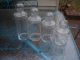 (4) Vintage Clear Glass Apothecary Candy Wedding Buffet Display Jars Canisters Bottles & Jars photo 7