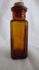 Antique Parke Davis Apothecary Medicine Poison Red Nux Vomica Cork Top Bottle Bottles & Jars photo 2