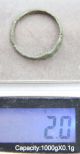 Ancient Old Viking Bronze Decorated Ring  Thimble Dots  (arl) Viking photo 3