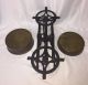 Antique Vtg Cast Iron Balance Scale 10kg Pharmacy Grocery Kitchen Copper Trays Scales photo 6