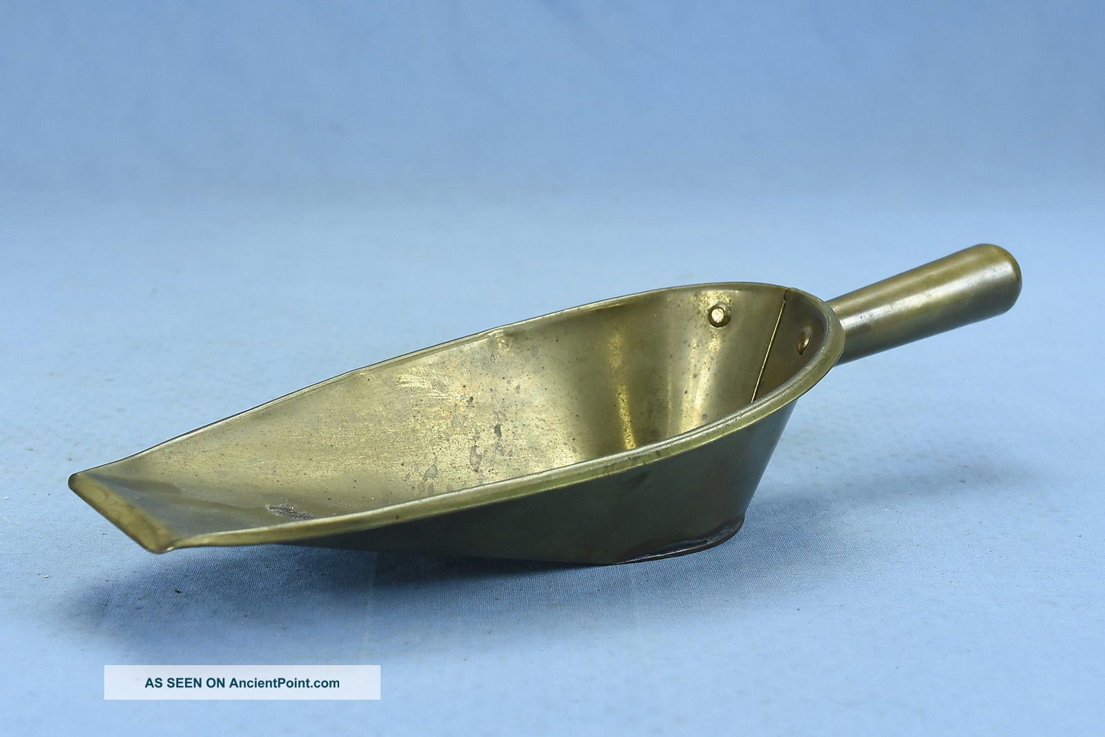 Antique Davis 1881 Country General Store Handled Brass Grocers Candy Scoop 3a Other Mercantile Antiques photo