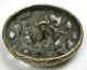 Lg Sz Antique Pierced Brass Button Berries & Sash W/ Cut Steel Accents 1 & 7/16 
