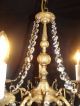 Antique Brass Crystal Chandelier 5 Lights Quality 30 Lead Crystal Chandeliers, Fixtures, Sconces photo 4