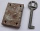 Vintage Furniture Screw - On Lock Box Desk,  Skeleton Key Locks & Keys photo 1