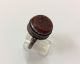Men ' S Agate Rings Persian Engraved Vintage Afghan Akik Arabic Aqeeq Intaglio 9.  5 Islamic photo 1