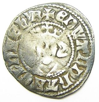 Medieval Silver Penny Of King Edward I Minted In London 1279 - 1307 A.  D. photo